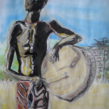 Painting titled "instrument pour tou…" by Herve Yann Dubois, Original Artwork, Gouache