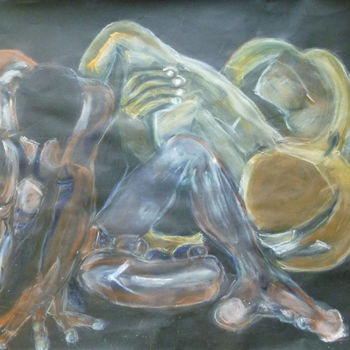 Painting titled "SIMPHONIE" by Herve Yann Dubois, Original Artwork, Gouache