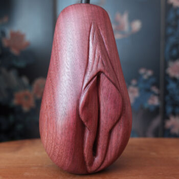 雕塑 标题为“poire vulve en Amar…” 由Anthony Gratien, 原创艺术品, 木