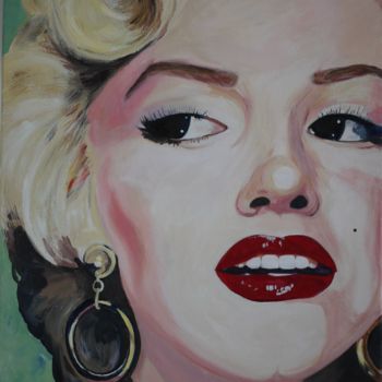 Peinture intitulée "Marilyn #1" par Gérard Duchêne, Œuvre d'art originale, Acrylique Monté sur Châssis en bois