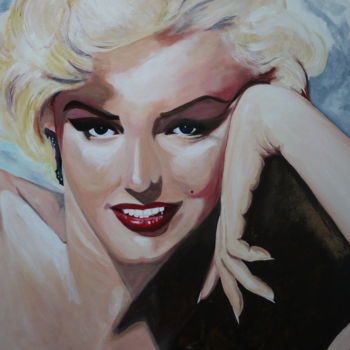 Peinture intitulée "Marilyn #3" par Gérard Duchêne, Œuvre d'art originale, Acrylique Monté sur Châssis en bois