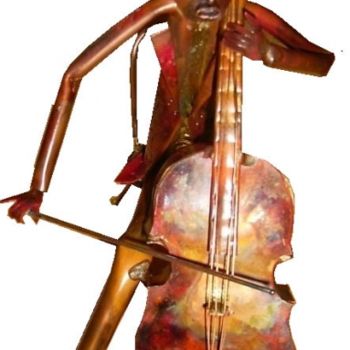 Malerei mit dem Titel "violoncelle.jpg" von Ghislain Fortin, Original-Kunstwerk