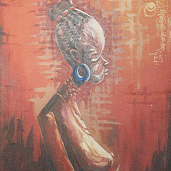 Painting titled "Agbeke" by Duduhandsome, Original Artwork, Oil