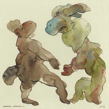 Dibujo titulada "Vive discussion" por Daniel Duhamel Arrapel, Obra de arte original, Otro