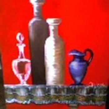 Painting titled "Carafes" by Simone Duhamel, Original Artwork