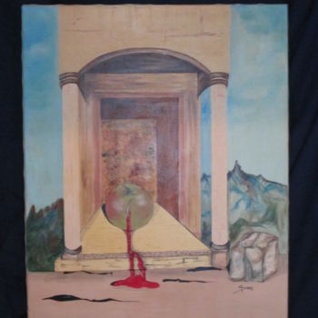 Painting titled "la-pomme.jpg" by Simone Duhamel, Original Artwork