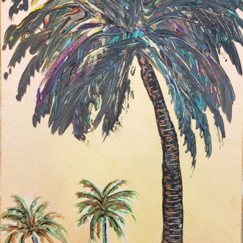 Painting titled "PALM DAY'S" by Le' Andre' Jamol Dukes Le' Andre' Scott, Original Artwork, Acrylic