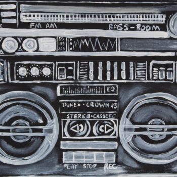 "My Radio" başlıklı Tablo Le' Andre' Jamol Dukes Le' Andre' Scott tarafından, Orijinal sanat, Akrilik