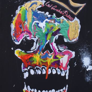 Painting titled "Skully King" by Le' Andre' Jamol Dukes Le' Andre' Scott, Original Artwork, Acrylic