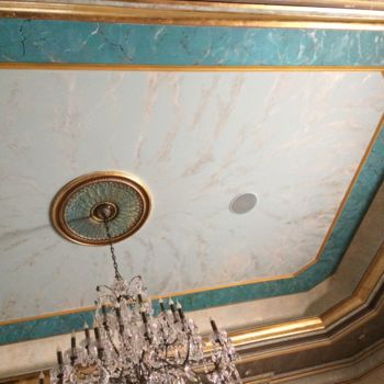 Картина под названием "Painted ceiling wit…" - Irena Dukule, Подлинное произведение искусства