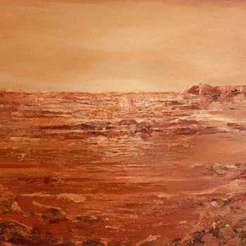 Painting titled "Avenda , Sunset" by Irena Dukule, Original Artwork, Oil