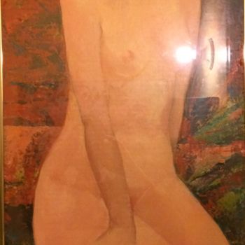 Peinture intitulée "Nude" par Irena Dukule, Œuvre d'art originale, Acrylique