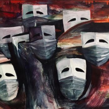 Malerei mit dem Titel "Freedom just anothe…" von Irena Dukule, Original-Kunstwerk, Acryl