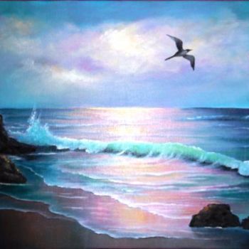 Pintura intitulada "Mar do Rio de Janei…" por Dulce Atelier, Obras de arte originais