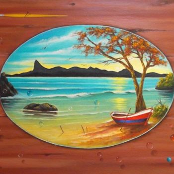 Painting titled "Mar do Rio de Janei…" by Dulce Atelier, Original Artwork