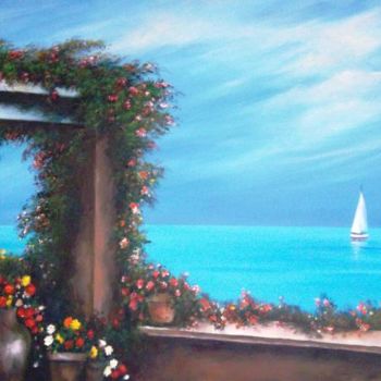 Pintura intitulada "Mar dosEncantos" por Dulce Atelier, Obras de arte originais