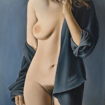 Painting titled "модель" by Igor Dulub, Original Artwork, Oil