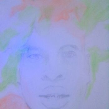 Drawing titled "Coloursplash" by Dumisinkosi Buhlungu, Original Artwork