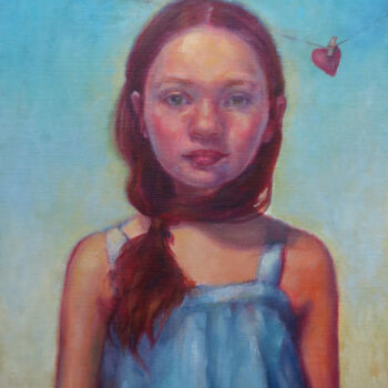 Painting titled "Young at heart" by Dunja Jung, Original Artwork, Oil