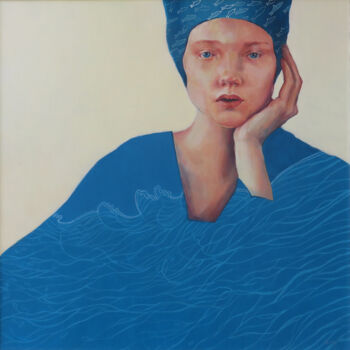"Swimmer" başlıklı Tablo Dunja Jung tarafından, Orijinal sanat, Akrilik
