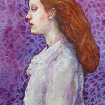 Картина под названием "Victoria" - Dunja Jung, Подлинное произведение искусства, Акварель