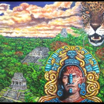 Pittura intitolato "yucatan" da Frederic Dupain, Opera d'arte originale, Olio