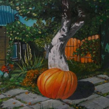 Картина под названием "in the garden" - Максим, Подлинное произведение искусства, Акрил Установлен на Деревянная рама для но…