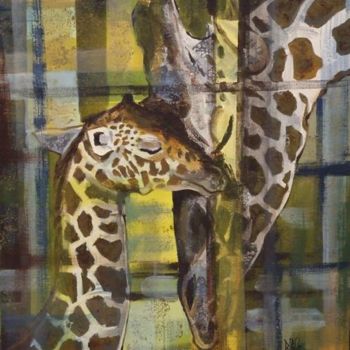 제목이 "Girafeau"인 미술작품 Gérard Dupuch로, 원작, 기름