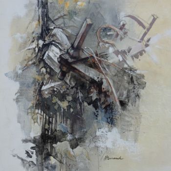 Pintura titulada "Oublié 1" por Alain Durand, Obra de arte original, Acrílico