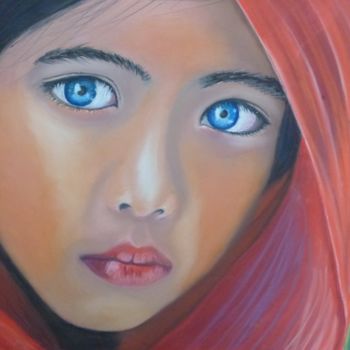 Painting titled "Anagha" by Andre Durier, Original Artwork, Pastel