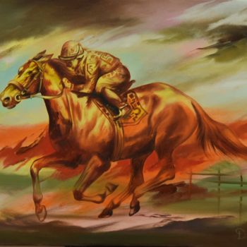 Pittura intitolato "Horse Marwari" da Durshit Bhaskar, Opera d'arte originale, Olio