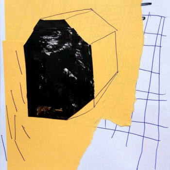 Collages intitolato "black box" da Dusan Stosic, Opera d'arte originale, Collages