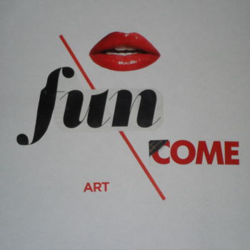 Collagen mit dem Titel "Fun" von Viktor Pirovskih, Original-Kunstwerk, Collagen