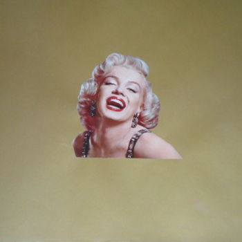 Collages titled "Marilyn in gold" by Viktor Pirovskih, Original Artwork, Collages