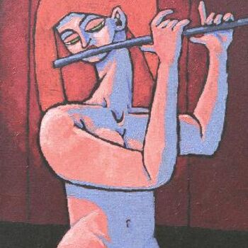 Peinture intitulée "l'audition" par Geoffroy Dussart, Œuvre d'art originale