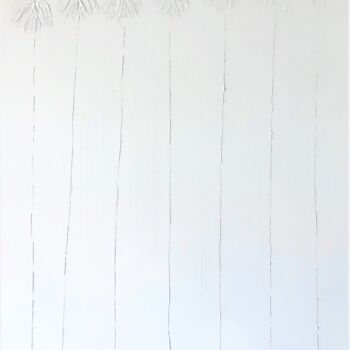 Картина под названием "Lucky 7 Palms #15 W…" - Dutch Montana, Подлинное произведение искусства, Масло Установлен на Деревянн…