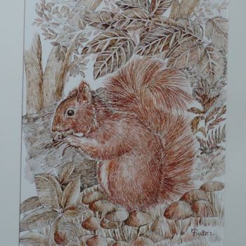 Peinture intitulée "CL14-03" par Monique Dutter-Lemierre, Œuvre d'art originale, Encre