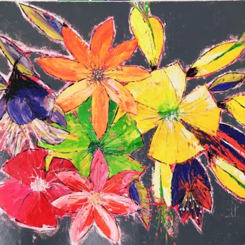 제목이 "Floral 31"인 미술작품 Pascal  Dl로, 원작, 아크릴