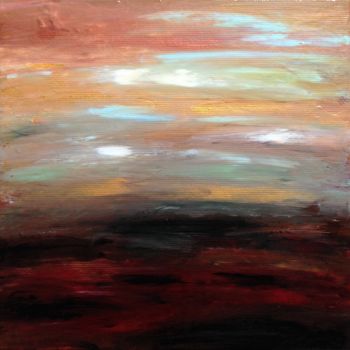 Painting titled "Horizon 2" by David Vall, Original Artwork, Acrylic