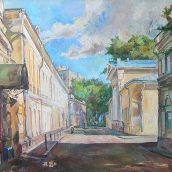 Peinture intitulée "Потаповский переуло…" par Dmitry Veltishchev, Œuvre d'art originale