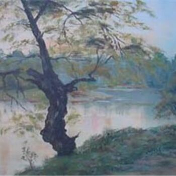 제목이 "Koros River"인 미술작품 Eva Dvorzsak로, 원작, 기름