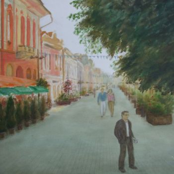 Painting titled "Kaposvar" by Eva Dvorzsak, Original Artwork
