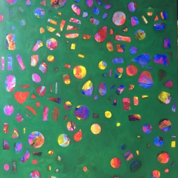 Malerei mit dem Titel "Green Space" von Anthony Smith, Original-Kunstwerk, Acryl