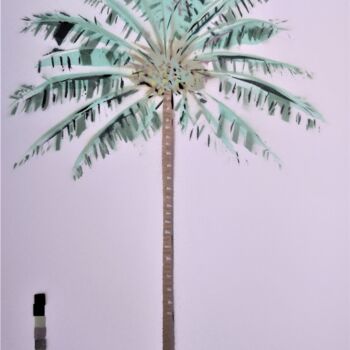 Malarstwo zatytułowany „'Cocos Nucifera' (C…” autorstwa Dylan Bell (Bells Galleries), Oryginalna praca, Farba w spray'u