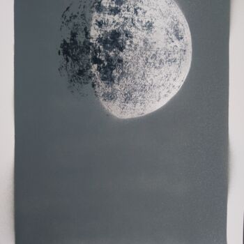 Prenten & gravures getiteld "Moon Phases - Origi…" door Dylan Bell (Bells Galleries), Origineel Kunstwerk, Graffiti