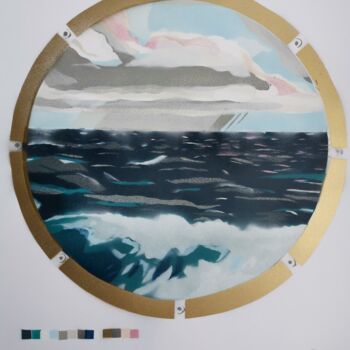 Painting titled "'Seascape' - Origin…" by Dylan Bell (Bells Galleries), Original Artwork, Spray paint