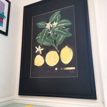 Schilderij getiteld "Citrus Limon" door Dylan Bell (Bells Galleries), Origineel Kunstwerk, Graffiti