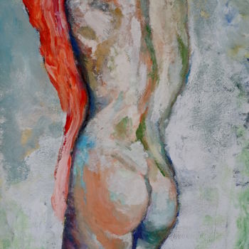 Malerei mit dem Titel "U rijeci" von Dzogaz, Original-Kunstwerk, Gouache