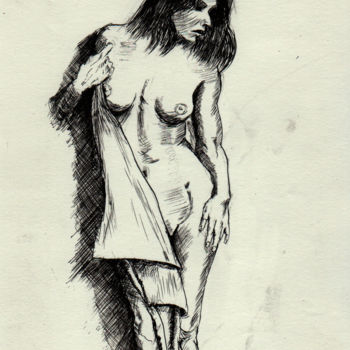 Drawing titled "nude2.jpg" by Dzogaz, Original Artwork
