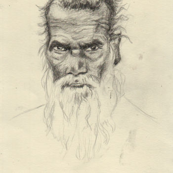 Drawing titled "portrait.jpg" by Dzogaz, Original Artwork, Graphite